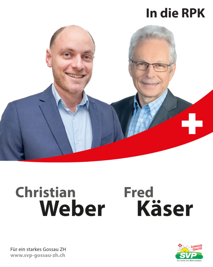 Gemeindewahlen 2026 SVP RPK Christian Weber, Fred Käser